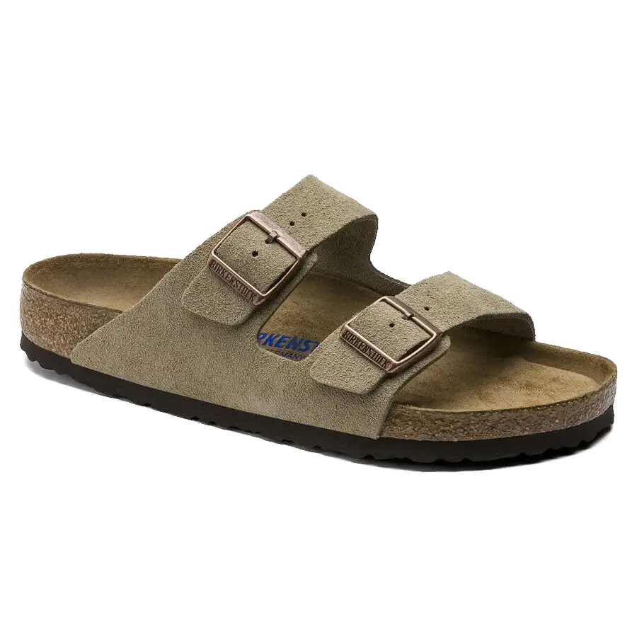Arizona Lit de pied souple Suède Taupe