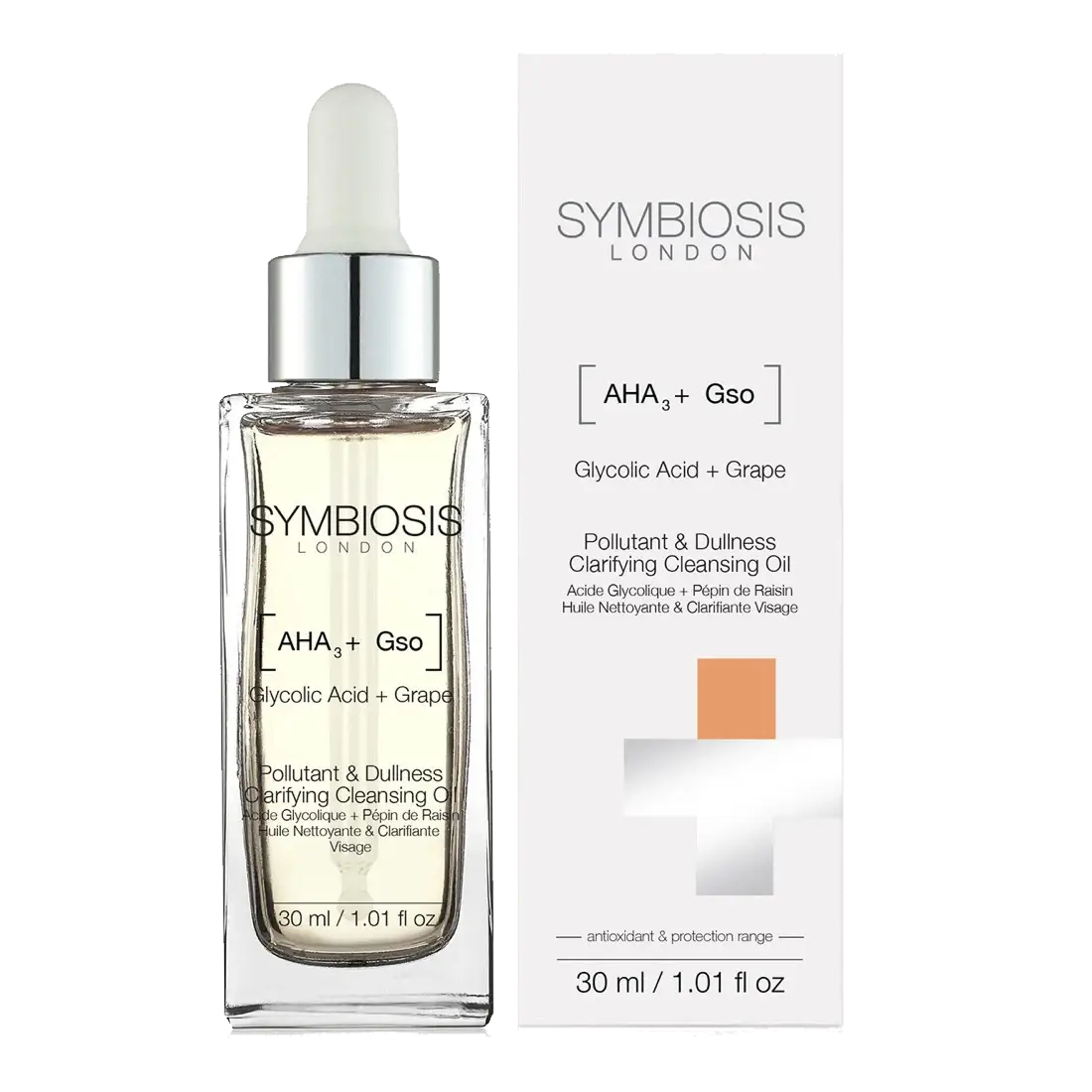 Huile visage Nettoyante & Clarifiante Acide glycolique & Pépin de raisin - 30 ml