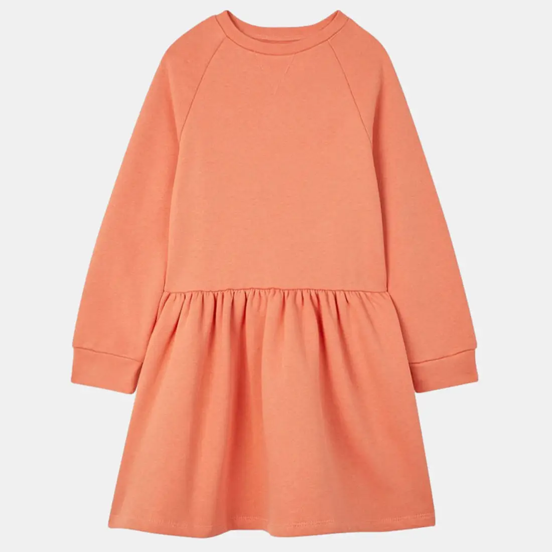 Robe en Coton bio molletonné Double orange