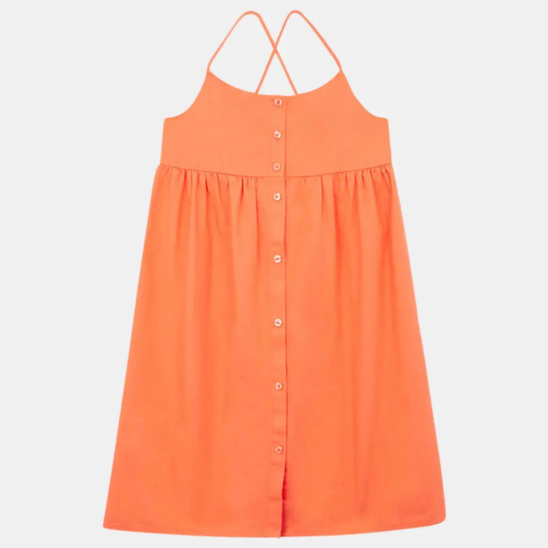 Robe en Coton organique Ava orange